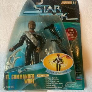 Worf Star Trek Warp Speed Series 1 Commander action figure NIB